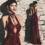 Crimson Goddess Gown - Image 3