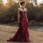 Crimson Goddess Gown - Image 2