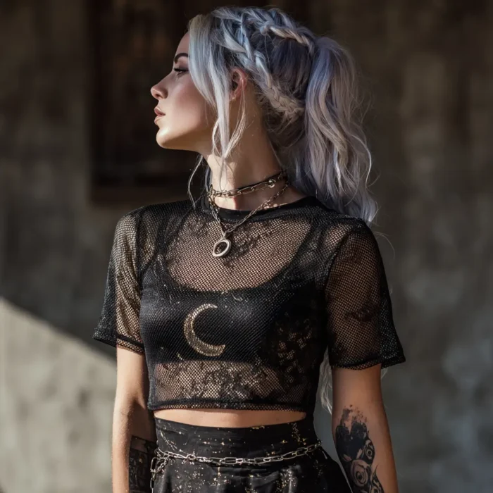 Moonlight Mesh Top - Image 3