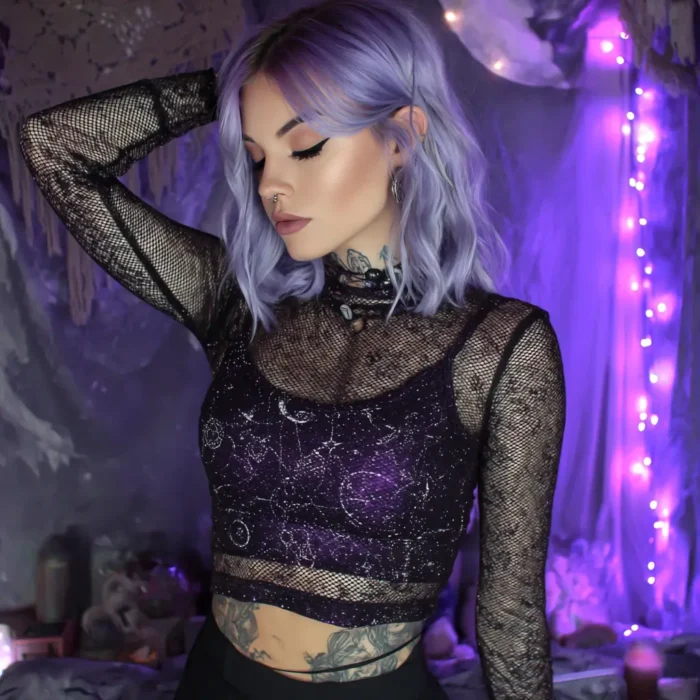 Moonlight Mesh Top - Image 2
