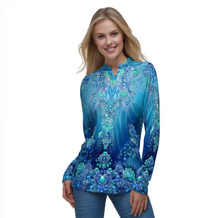 Sapphire Dreams Blouse - Image 3