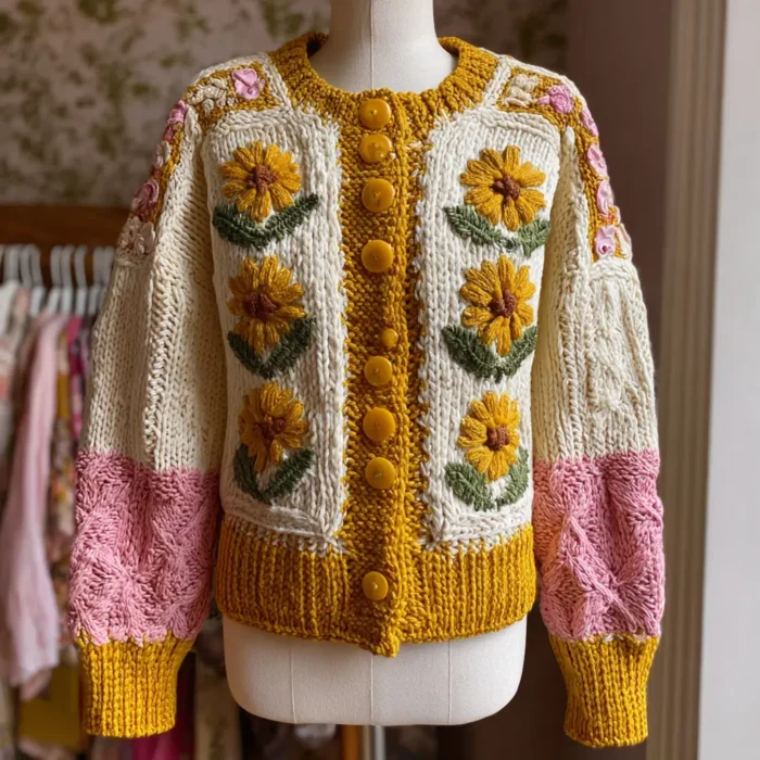 Vintage Charm Cardigan - Image 3